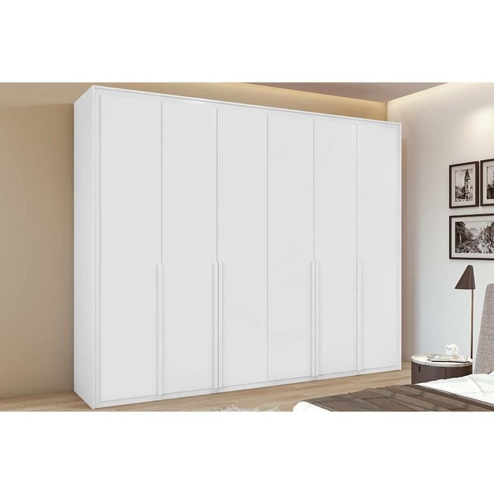Guarda Roupa Casal 6 Portas e 6 Gavetas Imperatore Branco - Lopas