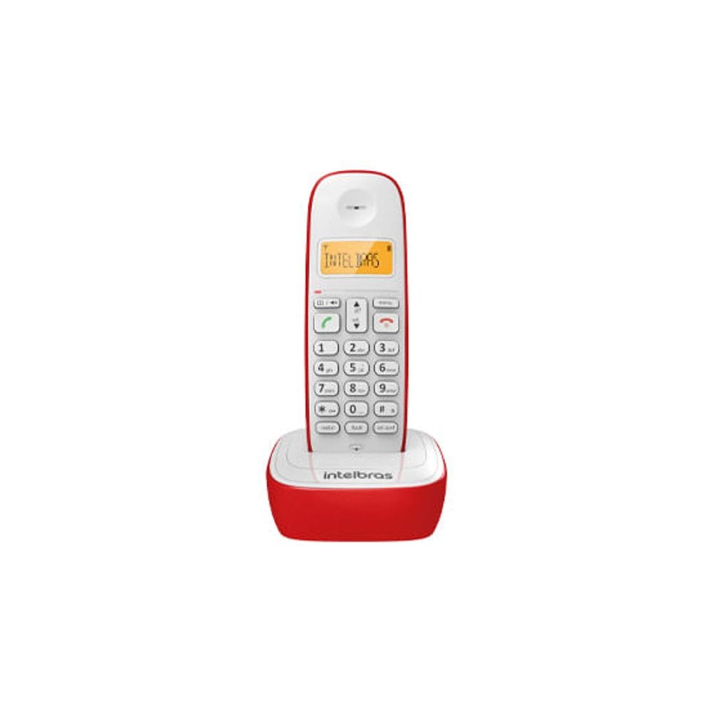 Telefone Digital Sem Fio TS 7510 Vermelho Intelbras