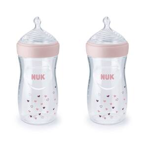 Mamadeiras NUK Simply Natural 270mL (pacote com 2 biberões)