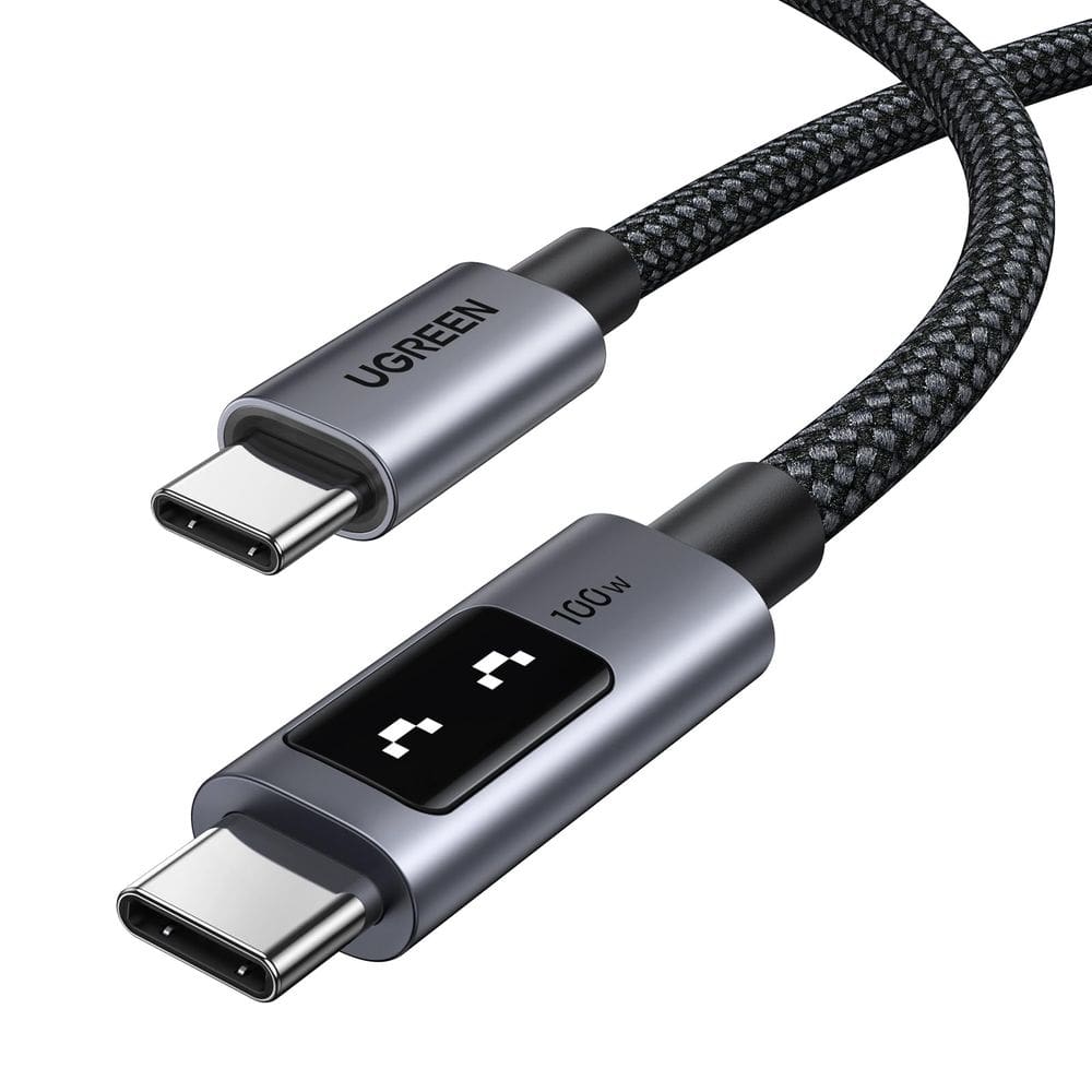 Cabo USB C para USB C UGREEN Uno 100W, carregamento rápido de 0,5 m