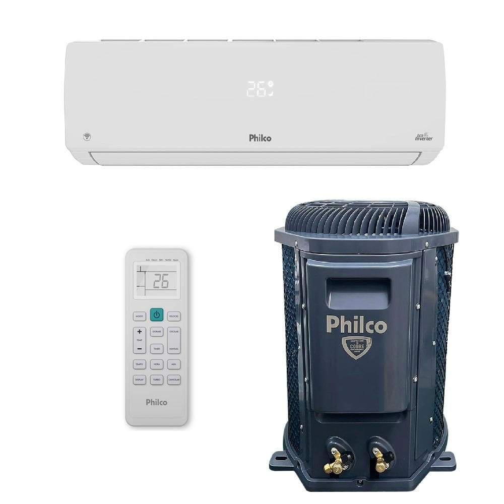 Ar Condicionado Philco Split Hi Wall Inverter 24.000 BTU/h Quente e Frio Monofásico Branco PAC24000IQFM15 220V