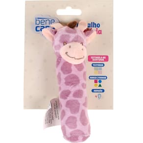 Chocalho de Pelucia Baby Estimula os Sentidos 17cm