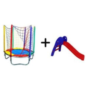 Kit Cama Elástica + Escorregador Baby – Segurança e Alegria Infantil