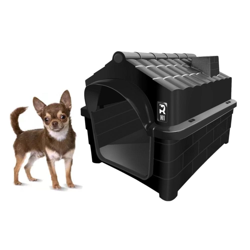 Casinha Dog Pet Shop Veterinário Acessórios Resistente Preto
