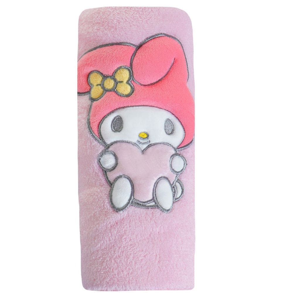 Manta com Aplique Flannel Fleece Turma da Hello Kitty 100x75