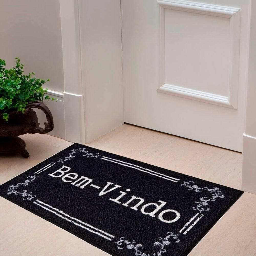 Tapete De Porta Estampado Bem Vindo