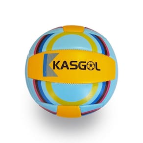 Bola De Vôlei Quadra Praia Tamanho Padrão Azul E Amarelo