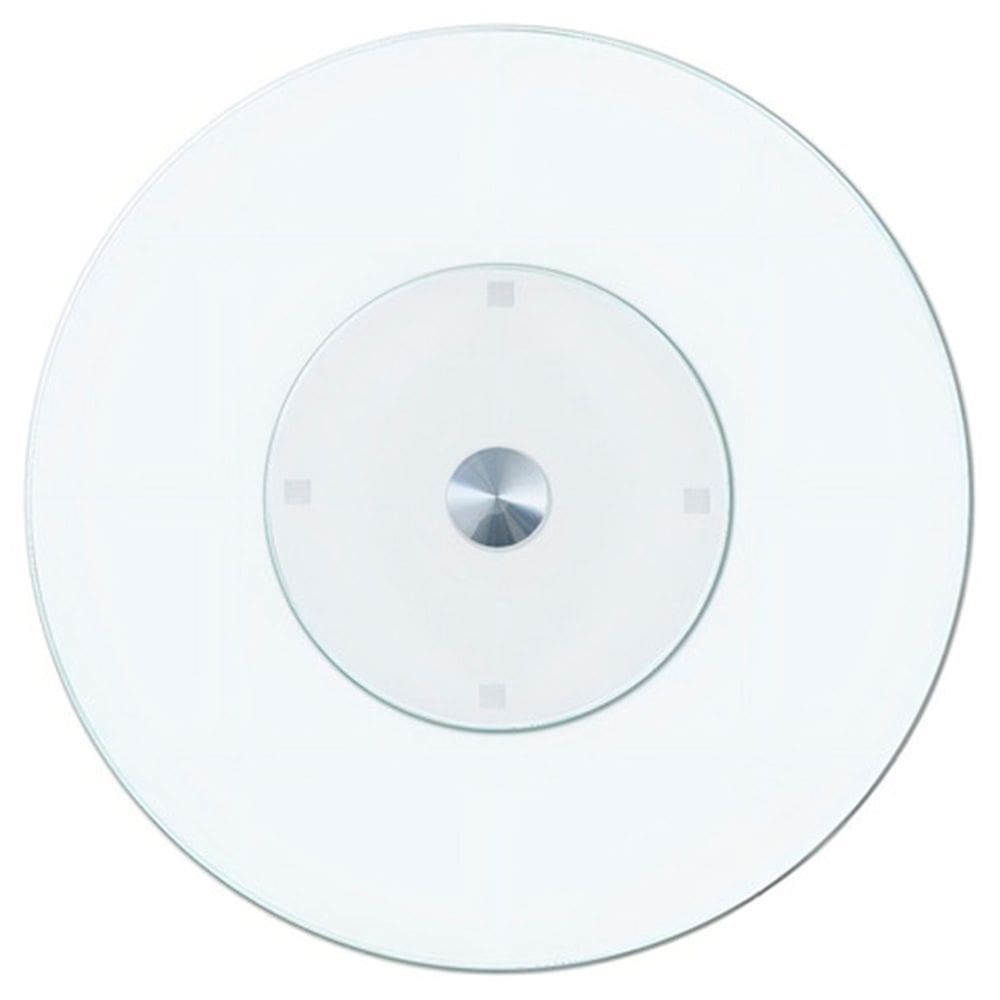 Centro de Mesa Prato Giratório de Vidro Grosso 8MM Resistente Transparente Tamanho Grande 60CM