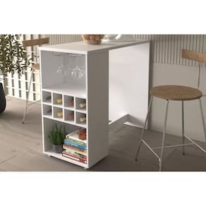 Bar De Sala Jantar Ad5003 Branco - Tecno Mobili