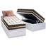 Cama Box Baú Solteiro: Colchão Molas Ensacadas D Angelis Anjos Superlastic Classic + Base CRC Courano White (88x188) - Blush