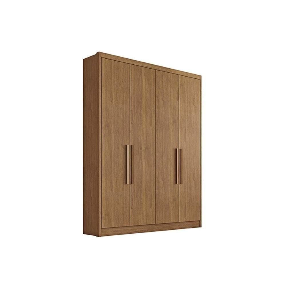 Guarda Roupa Casal 4 Portas E 3 Gavetas Moderni-sevilha Cumaru