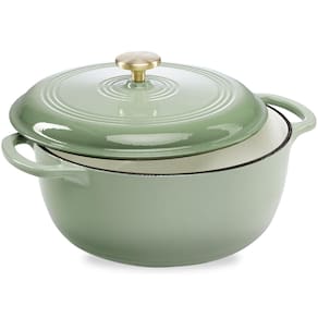 Forno holandês Best Choice Products 7,5 L esmalte de ferro fundido verde