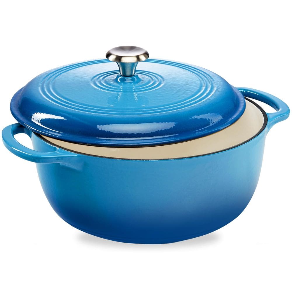 Forno holandês Best Choice Products 7,5 L de esmalte de ferro fundido azul