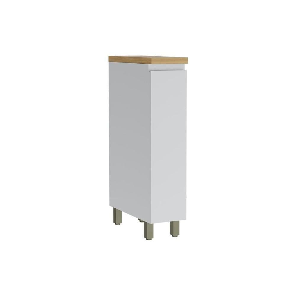 Módulo Cozinha Nesher Rainha Balcão C- Tampo Porta Tempero C- 1 Porta 20cm Branca-nature - Nesher