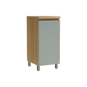 Módulo Cozinha Nesher Rainha Balcão C- Tampo C- 1 Porta 40cm Nature-verde - Nesher