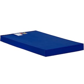 Colchão Solteiro Espuma D23 Hospitalar Impermeável Cristal Napa Azul (78x188x12) - Polar