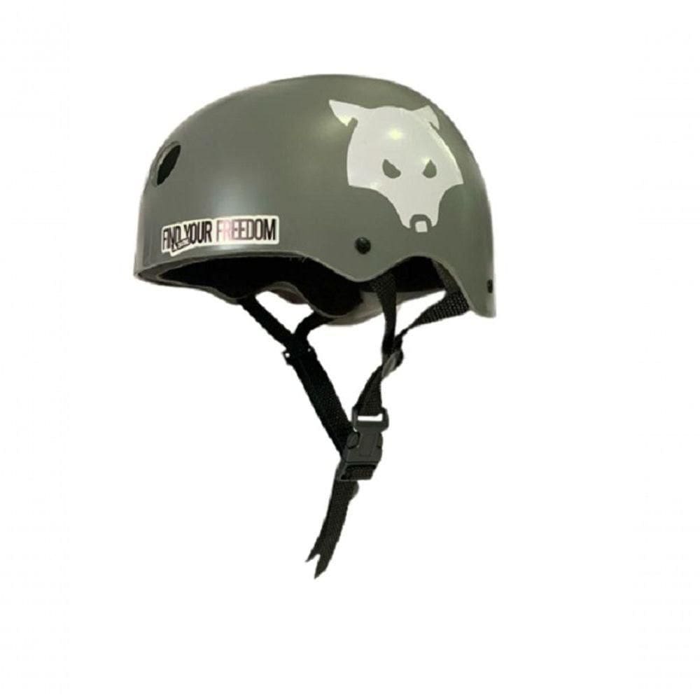 Capacete Iniciante Lobo Store Adulto Infantil Cinza