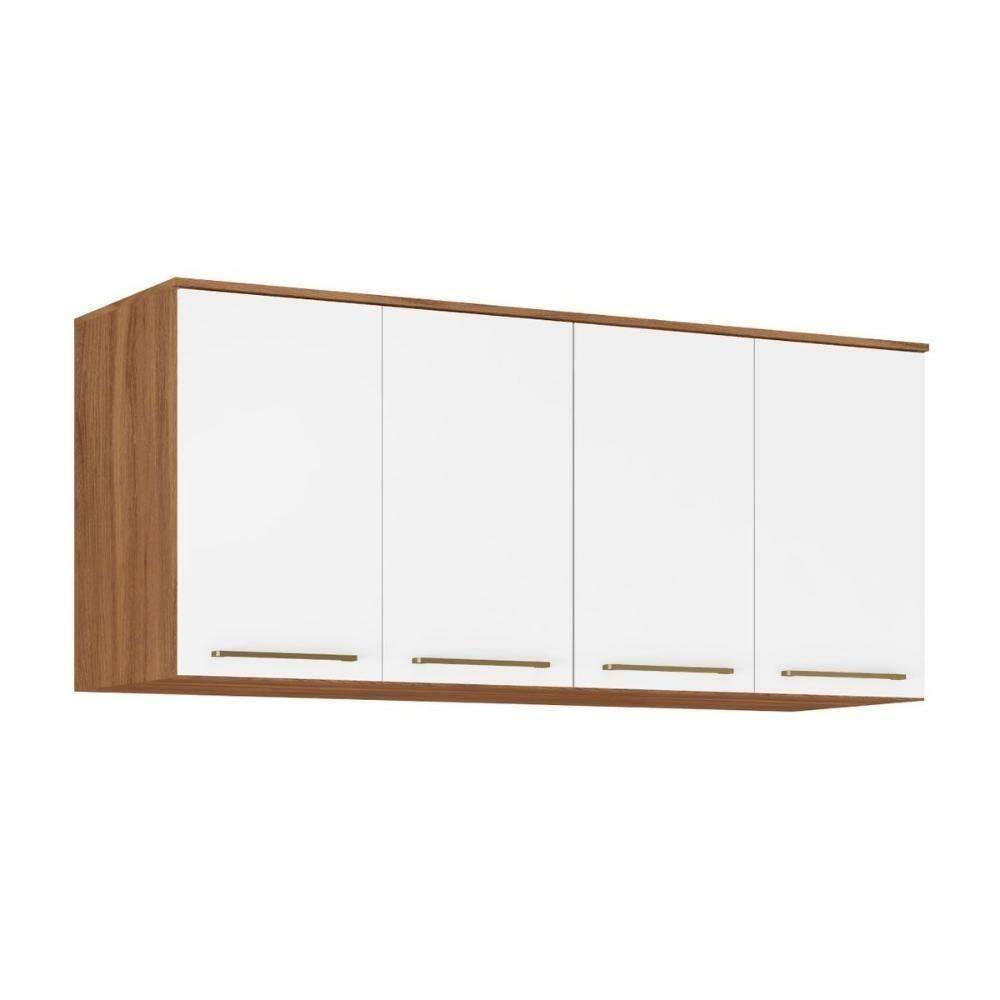 Armário Ponte Modulado Aéreo Casal 71190k Irlanda C- 4 Portas Amendola-branco - Demóbile