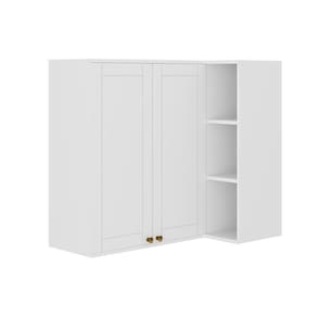 Armário Aéreo Para Cozinha Bella 2604 Canto Reto Com 2 Portas 94cm Branco - Carraro