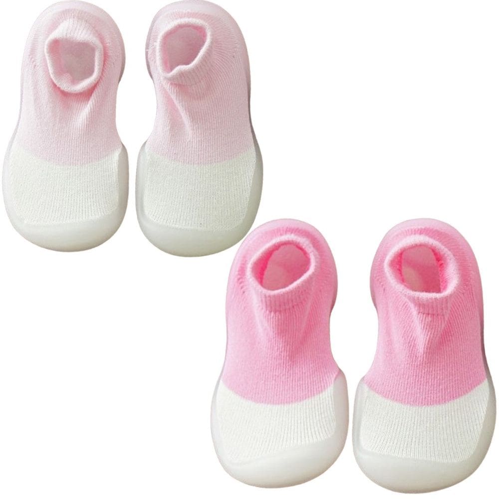 Kit 2 Pantufa Primeiros Passos com Sola TPE