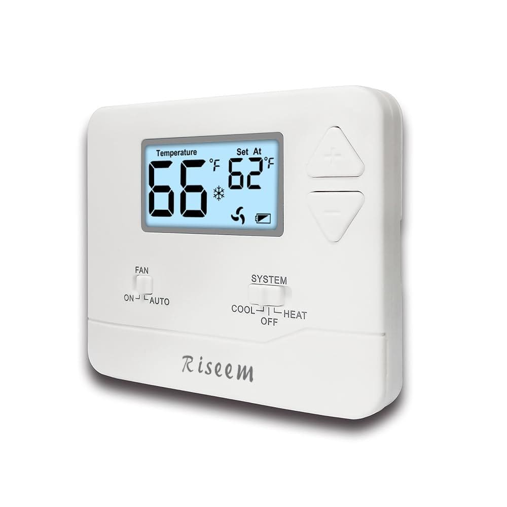Termostato Riseem STN601 não programável 1 aquecimento/1 frio 24V