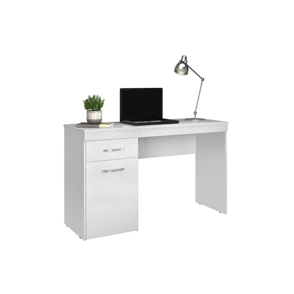Mesa Computador Escrivaninha Vitória 1 Porta E 1 Gaveta - Branco - Demóbile