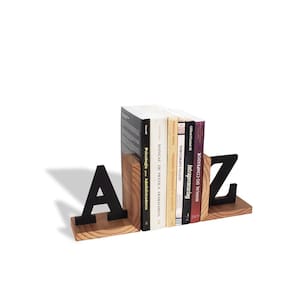 Suporte De Pinus E Mdf P Para Livros A Z - Preto