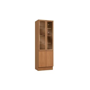 Cristaleira Sala Jantar Ciela R631 C- 4 Portas (2 C- Vidro) 70x220cm Canela - Kappesberg