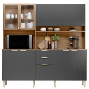 Kit Cozinha Compacta 10 Portas 2 Gavetas Ruby