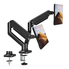 Suporte de monitor duplo ErgoFocus para tela de 13-32" de 9 kg cada