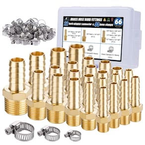 Encaixes de barba para mangueira Ailbiuko 22 unidades de latão 3/8 Barb a 1/4 NPT