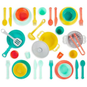 Conjunto de 33 peças de utensílios de cozinha Play Kitchen Accessories B. toys