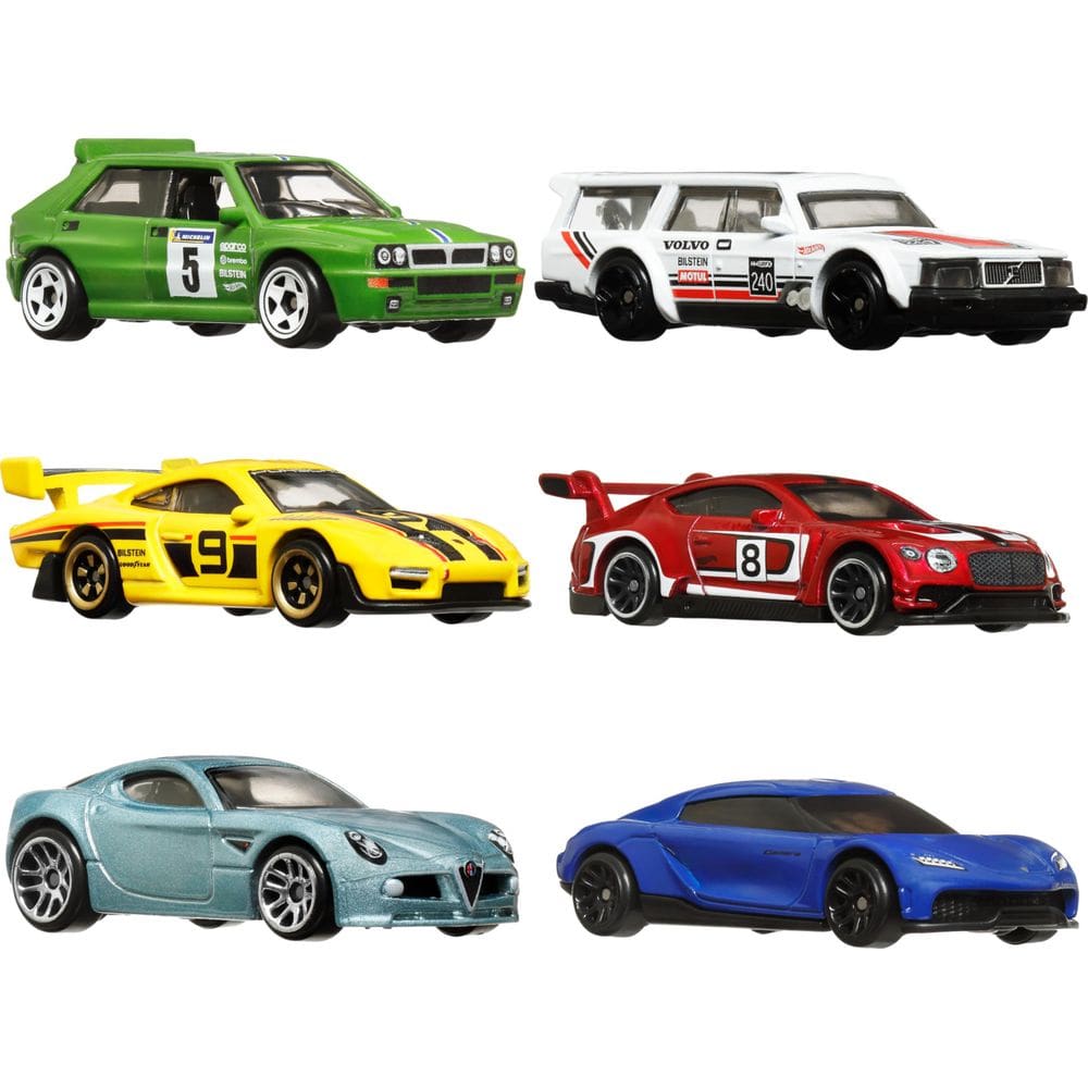 Toy Car Hot Wheels Car Culture Premium, pacote com 6 unidades, escala 1:64