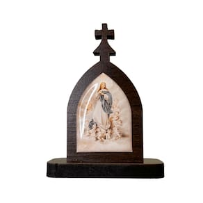 Mini Capela de Nossa Senhora da Imaculada Conceição em MDF 7cm