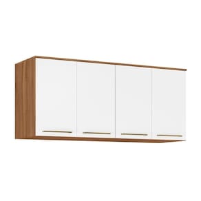 Módulo De Quarto Solteiro Armário Ponte Aéreo Casal 71190k Irlanda C- 4 Portas Amendola-branco - Demóbile