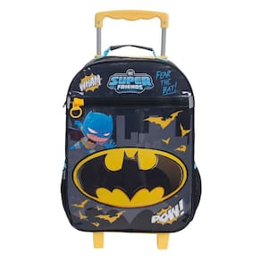 Mochila Escolar G Infantil Batman DC Superfriends C/ Rodinha