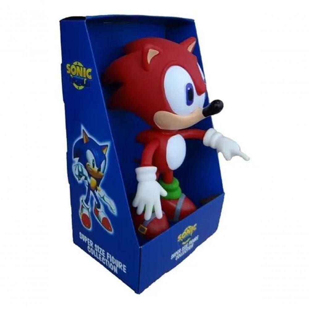 Boneco Sonic Vermelho Grande 25cm Vermelho