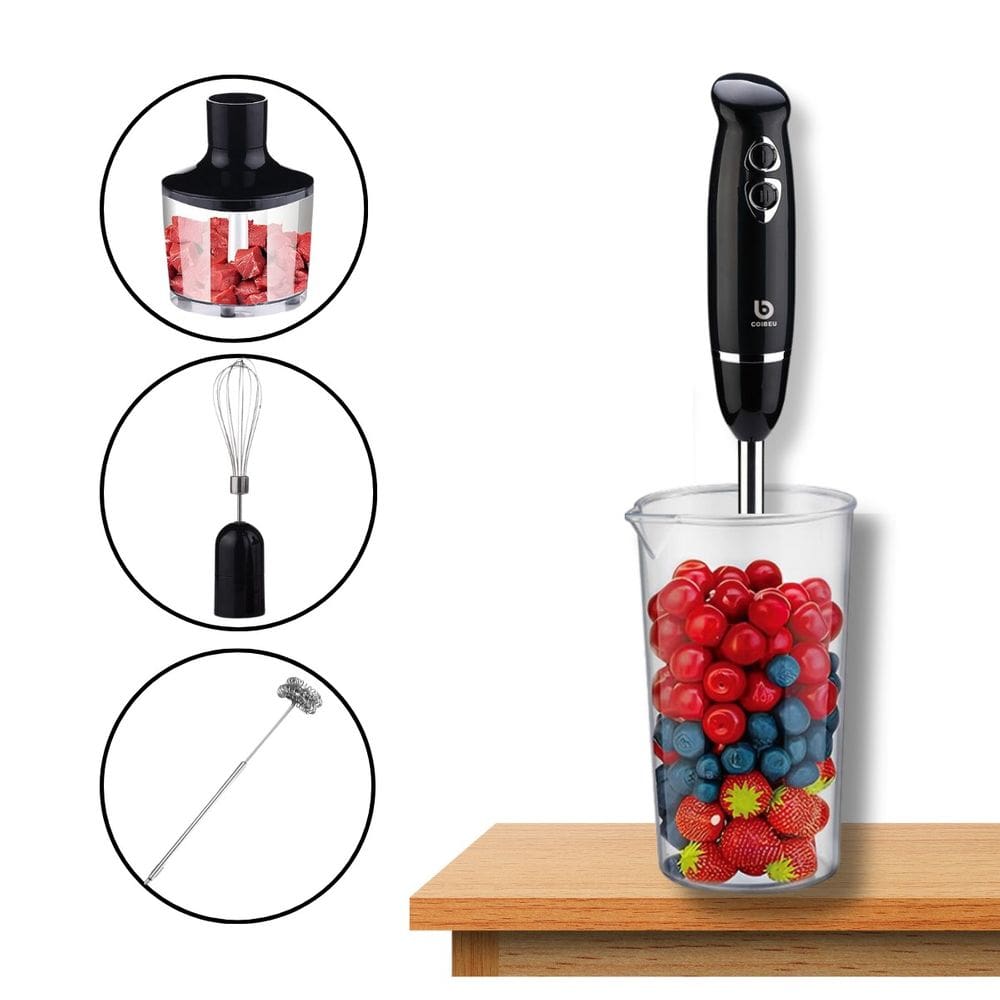 Mixer 5 em 1 Multifuncional Misturar, Triturar, Processar e Bater Lâmina Aço Inox Potência 600W