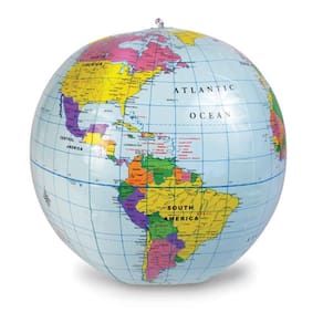 Globo inflável | Recursos de aprendizagem | Geografia da Terra para crianças de 30 cm