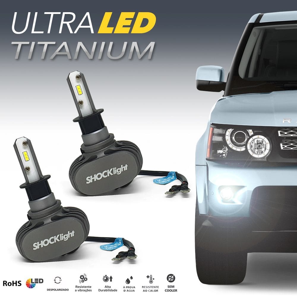 Par Lâmpadas H3 Farol Milha Honda Civic Ultra Led Titanium 10000 Lumens Forte Branco Efeito Xenon 1991 1992 1993 1994 1995 1996