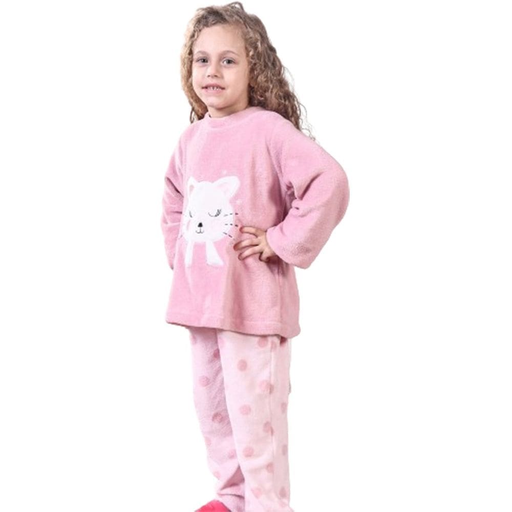 Conjunto Pijama Plush Infantil Quentinho e Divertido