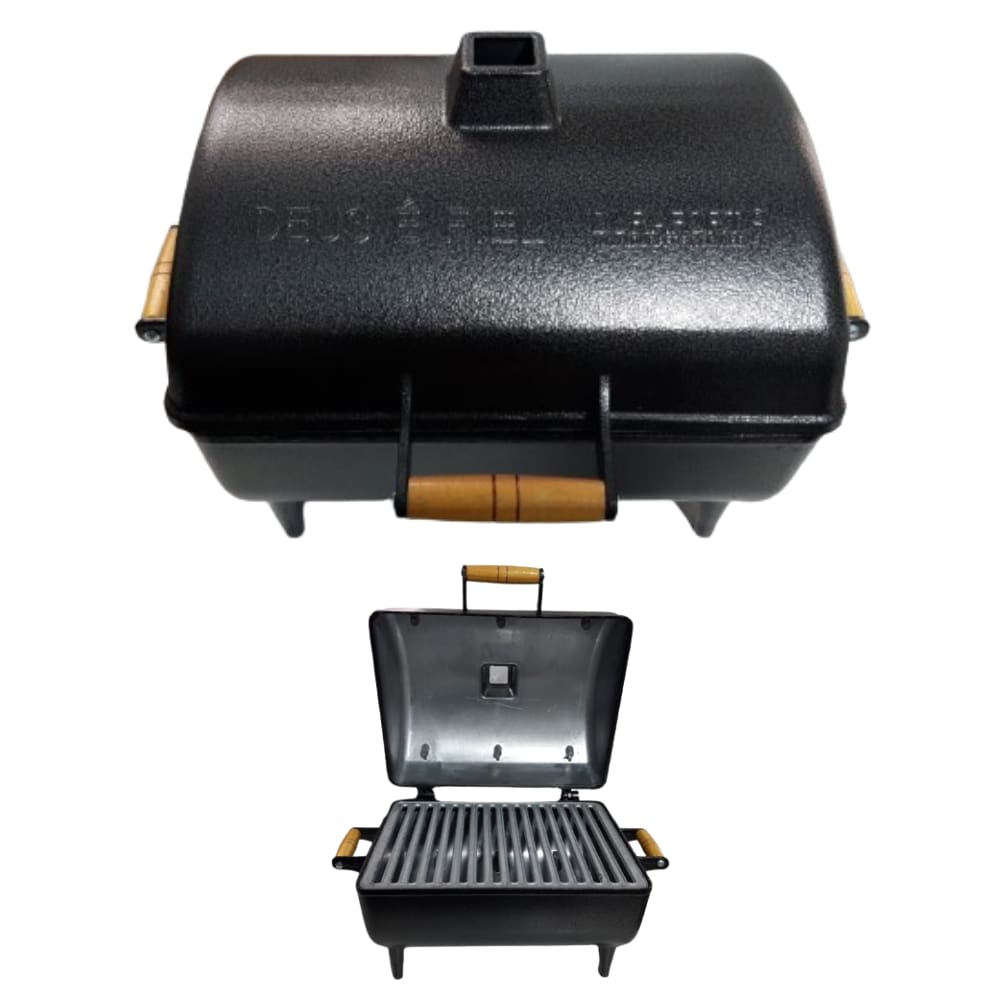 Churrasqueira Grande Aluminio Fundido Premium Craquelada