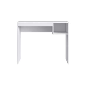 Mesa Computador Escrivaninha Noronha c/ 1 Nicho Branco - Genialflex