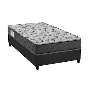Cama Box Solteiro: Colchão Anatômico Ortobom D33/Ep Iso 100 Ultra Firme + Base Gray(88X188)