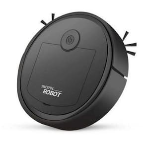 Robo Aspirador de Po Portatil Automatico 1200PA Recarregavel Preto