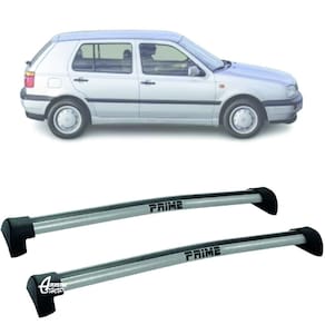 Rack Teto Aluminio Prime VW Golf MK3 4pts 91-99 Prata PR080