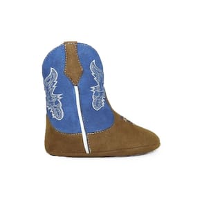 Bota Texana Bebê Azul Infantil Confortável Estilo Country