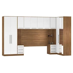 Quarto Modulado Casal Irlanda Composição 4 Amêndola-branco - Demartêz Amêndola-branco