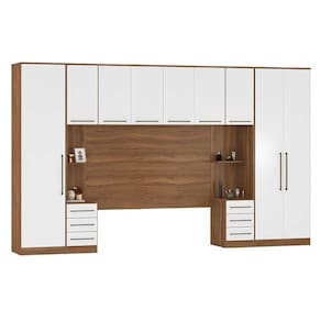 Quarto Modulado Casal Irlanda Composição 8 Amêndola-branco - Demartêz Amêndola-branco