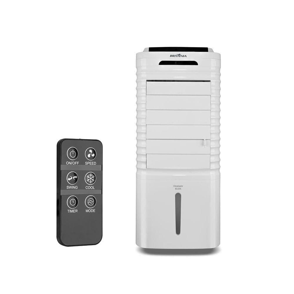 Climatizador Ar Portátil 4 Em 1 Britânia 5L Branco 220V